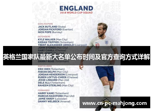 英格兰国家队最新大名单公布时间及官方查询方式详解